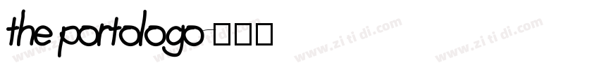 the portologo字体转换